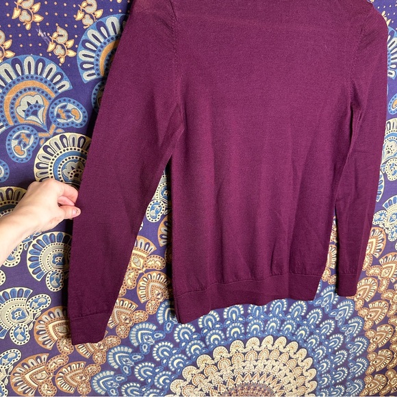 100% Merino Wool maroon turtleneck - Picture 2 of 10